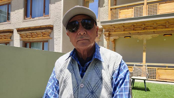 Naik Elihud George, who served in the 1962 India-China war, in Leh | Photo: Sajid Ali