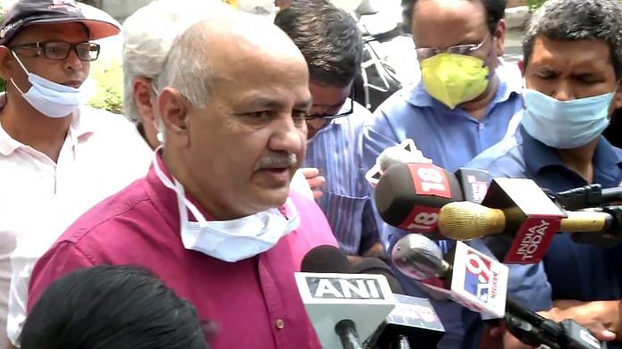 Delhi Deputy Chief Minister Manish Sisodia speaks to media after State Disaster Management Authority meeting on COVID19 situation, in New Delhi on Tuesday. | ANI