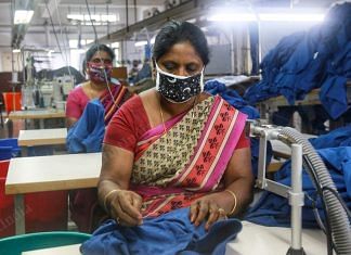 The factories in Tiruppur have opened up with all kind of safety measures. | Photo: Manisha Mondal/ThePrint