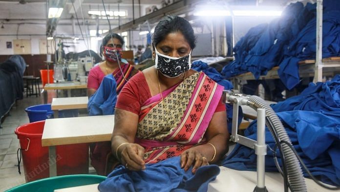 The factories in Tiruppur have opened up with all kind of safety measures. | Photo: Manisha Mondal/ThePrint