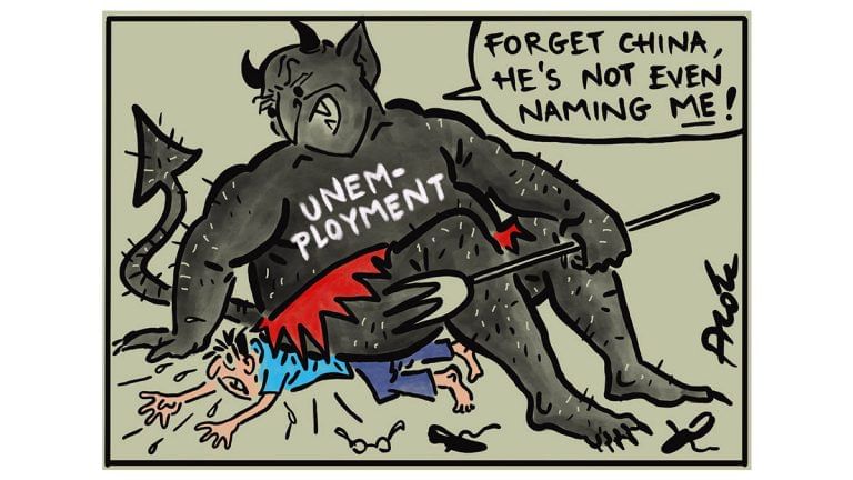 The unnamed unemployment monster, and one thing Rafale cannot do