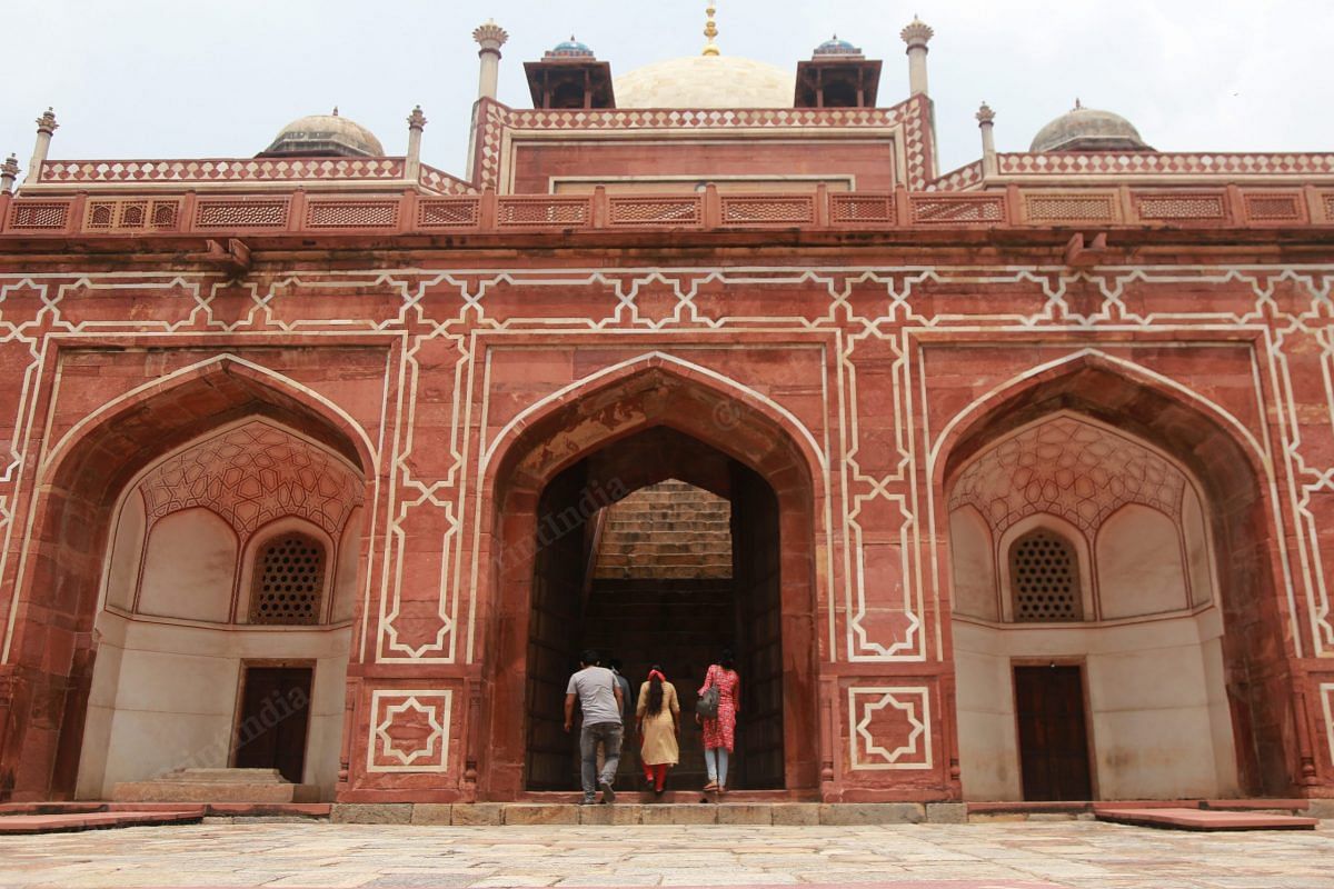 Only few people visited the Humayun Tomb today | Photo: Manisha Mondal | ThePrint