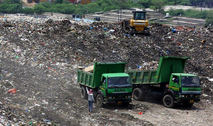 Ghazipur has been the dumping since 16 years | Photo: Suraj SIngh Bisht | ThePrint
