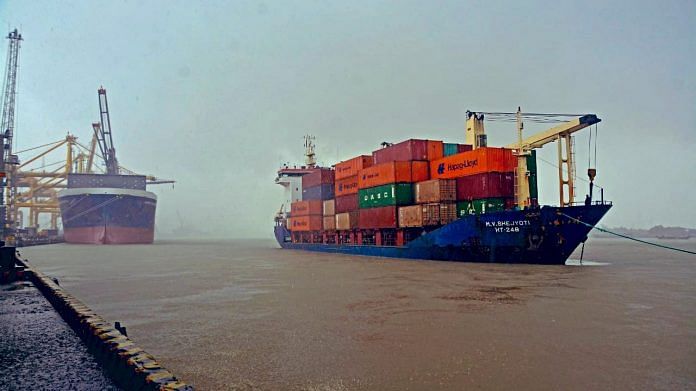 The container cargo reached Agartala via Chattogram port in Bangladesh