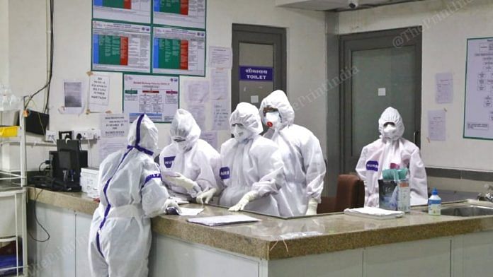 Doctors in PPE at a Gujarat hospital | Representational image | Praveen Jain | ThePrint