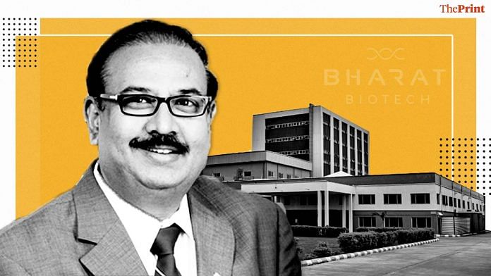 Founded by Dr Krishna M. Ella, Bharat Biotech is located on the outskirts of Hyderabad | ThePrint Team