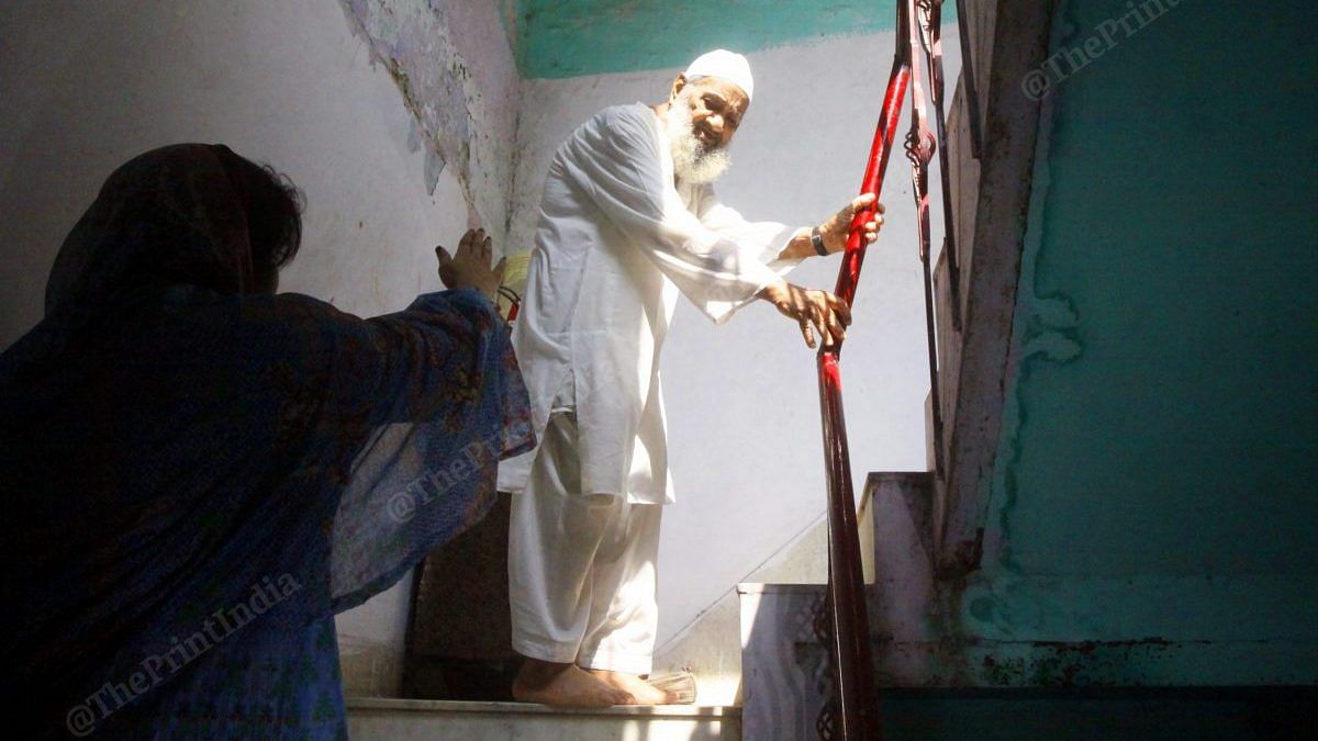 106-year-old Mukhtiar Ahmed at his resident in old Delhi | Photo: Praveen Jain | ThePrint