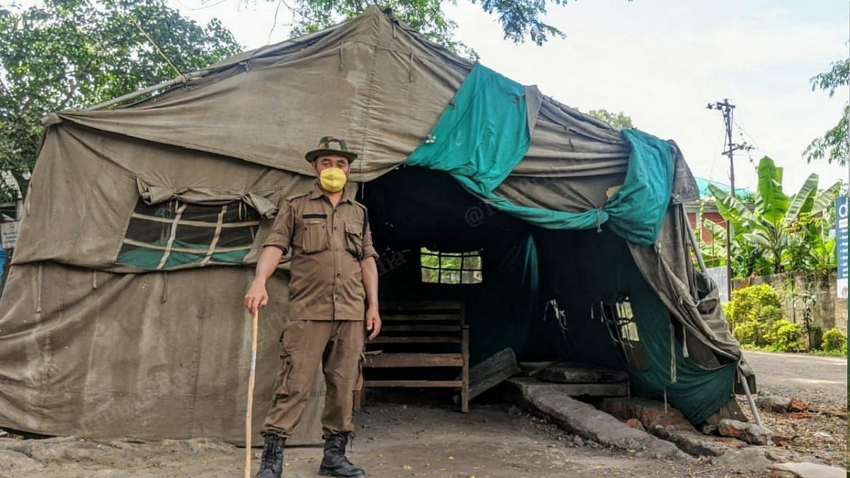 A contingent of 640 police personnel, including officers, was involved in readying the area as a quarantine facility for the first batch of people, but the workforce was cut down to 340 personnel later | Yimkumla Longkumer | ThePrint