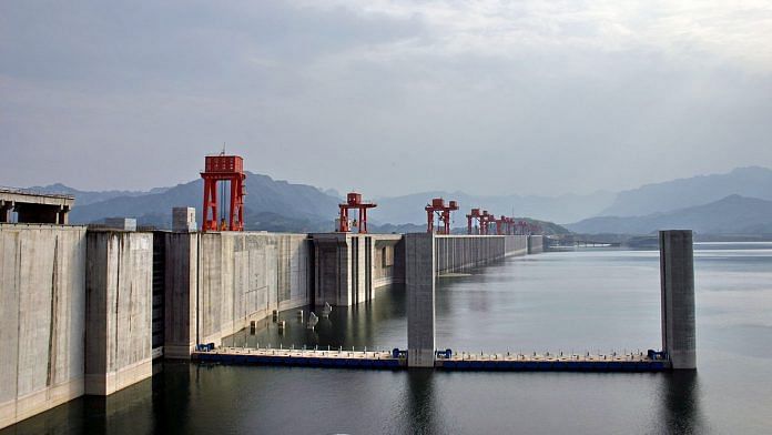 Three Gorges Dam on the Yangtze River in Sandouping, Hubei province