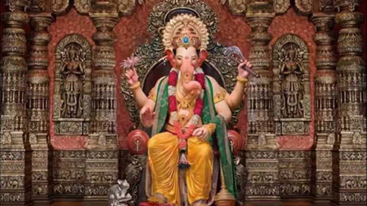 YouTube screengrab of the Lalbaugcha Raja Ganesh idol from an earlier celebration
