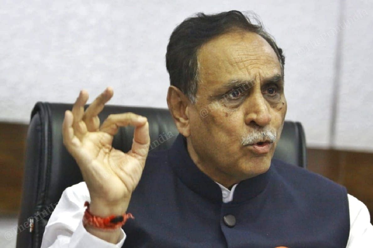 Rupani claims Gujarat has been hit by a more fatal strain of Covid-19 | Photo: Praveen Jain | ThePrint