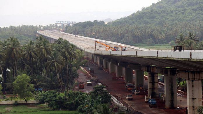 The under-construction Zuari bridge in Goa (representational image) | Photo: ANI