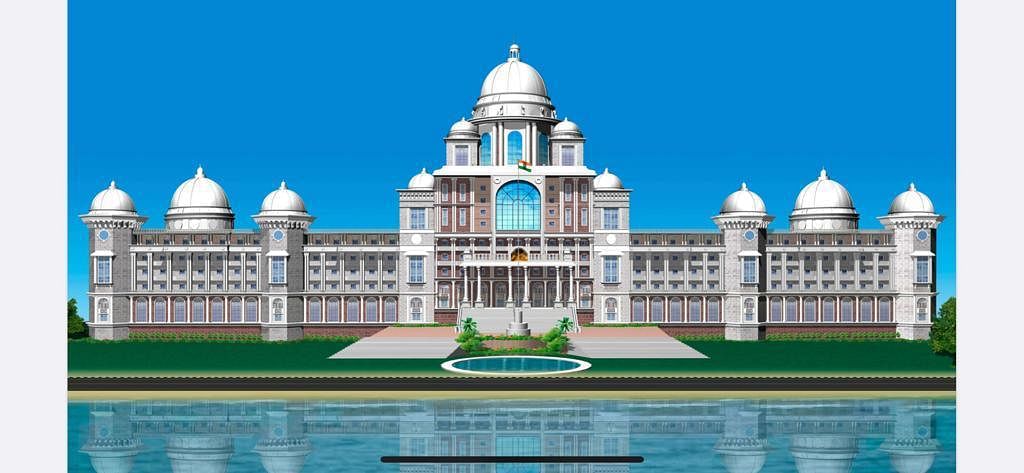 The approved design of the new Telangana secretariat. | Photo: Special arrangement