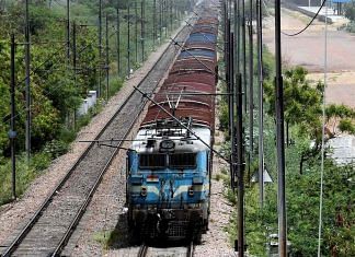 An Indian Railways goods train in New Delhi | Photo: ANI