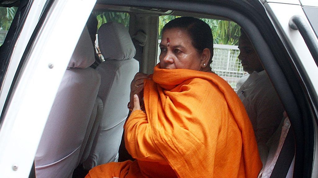 A file photo of BJP leader Uma Bharti. | Photo: ANI