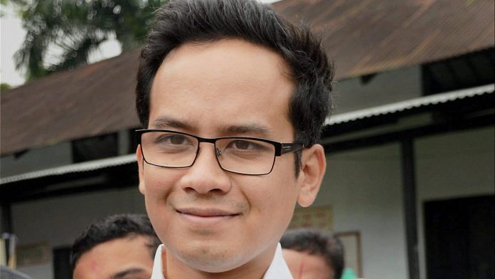 File photo of Congress MP from Kaliabor Lok Sabha Constituency Gaurav Gogoi | PTI