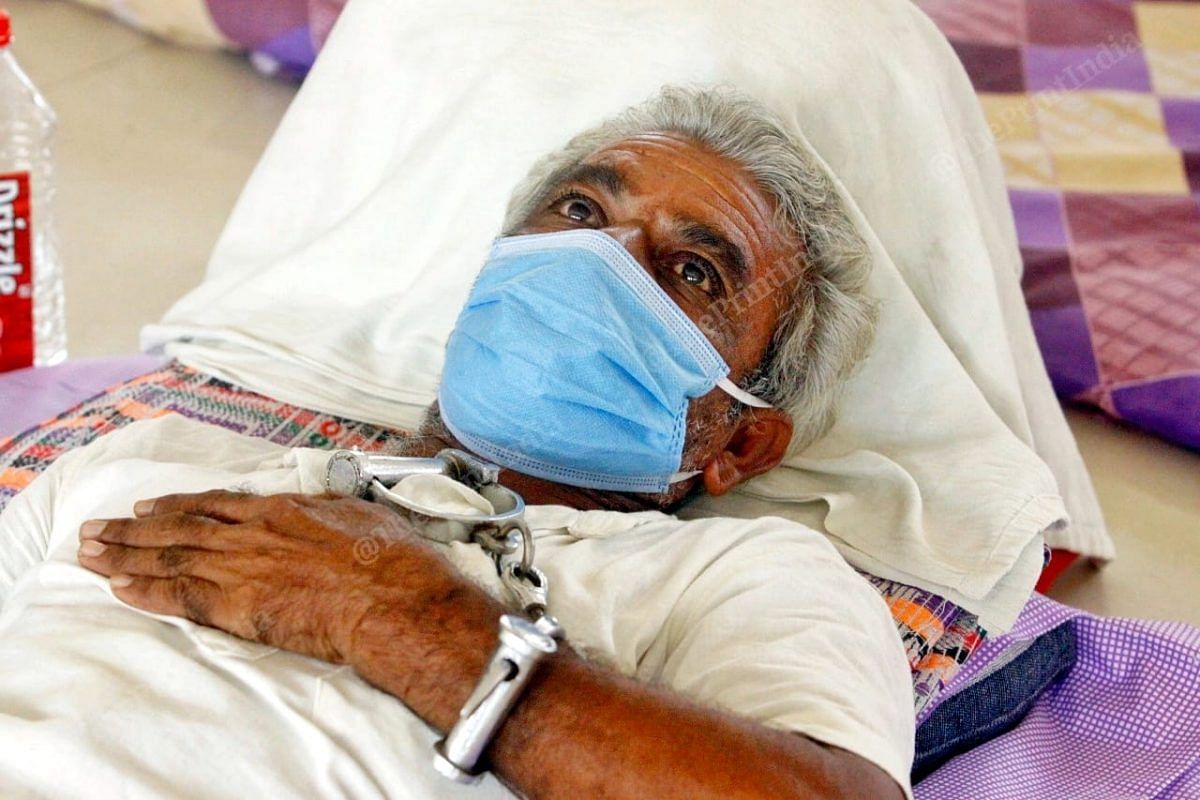 Most of the patients in the facility are above 45 and either asymptomatic or with mild symptoms | Photo: Praveen Jain | ThePrint