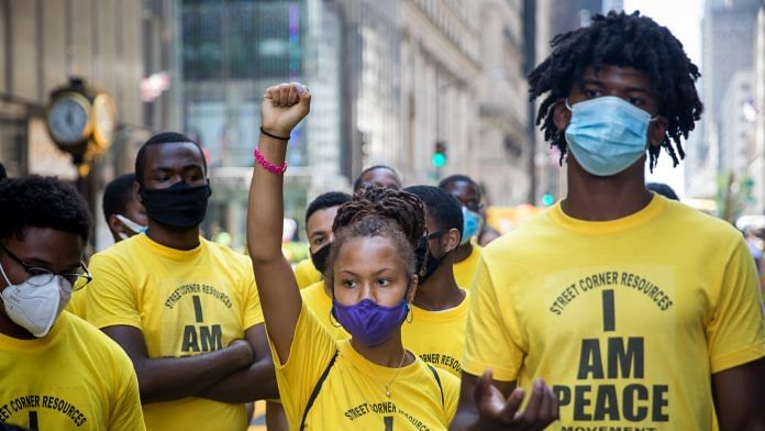 Volunteers at a 'Black Lives Matter' protest in New York Representational Image) | Photographer: Michael Nagle | Bloomberg