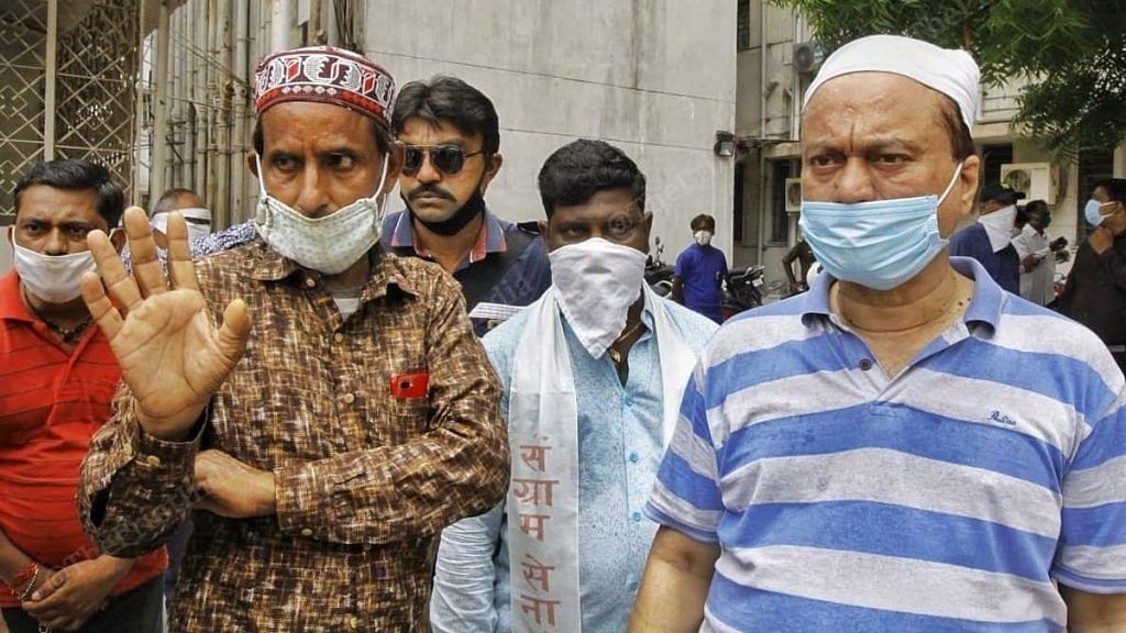 Shiraz Mansoori (left), who lost his brother Altaf in the fire, alleged that doctors ran away from Shrey Hospital | Photo: Praveen Jain | ThePrint