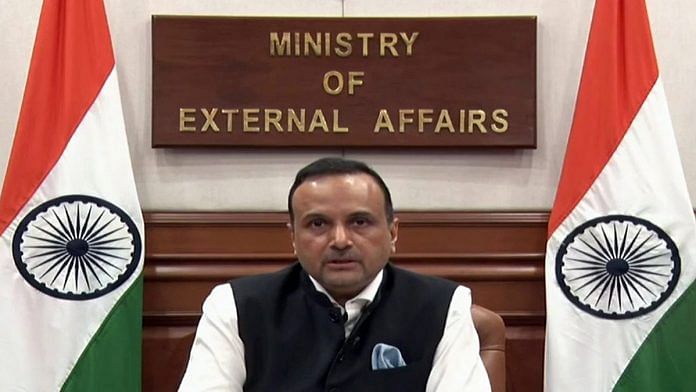 File image of Ministry of External Affairs spokesperson Anurag Srivastava | Photo: ANI