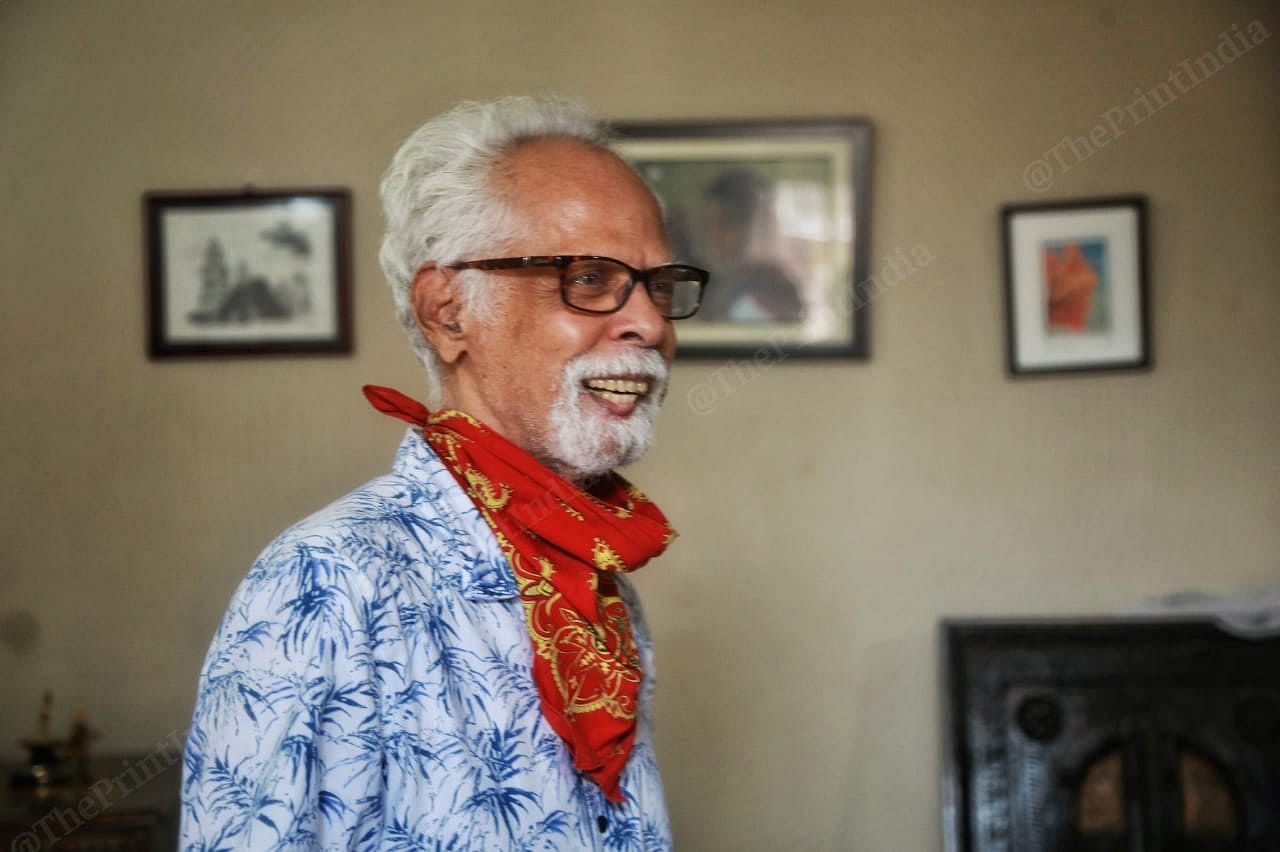 Kamala Harris' uncle Professor Gopalan Balachandran at his Delhi residence | Manisha Mondal | ThePrint