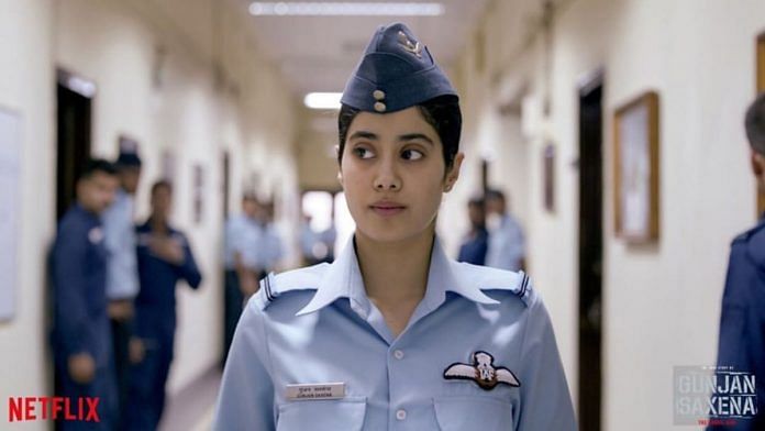 Actor Janhvi Kapoor plays the lead role in Netflix's Gunjan Saxena: The Kargil Girl | Netflix | Twitter