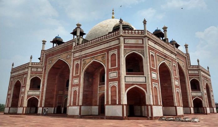 Humayun's tomb, one of Delhi's most popular historical monuments, is deserted owing to the Covid-19 pandemic Photo: Shubhangi Misra | ThePrint