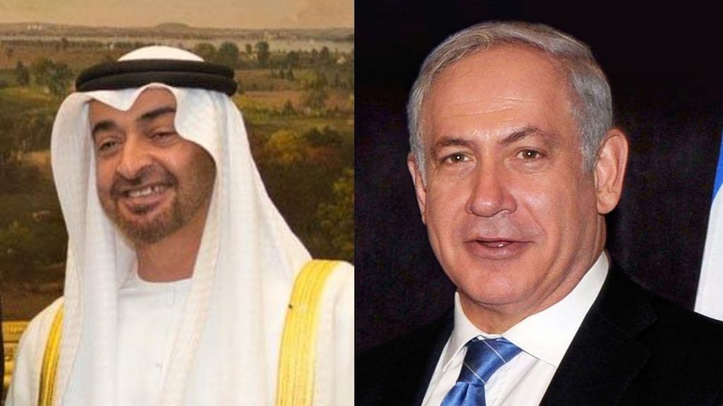 UAE Crown Prince Muhammed Bin Zayed (left) and Israel PM Benjamin Netanyahu (right) | Commons