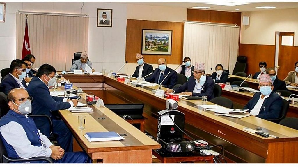 India and Nepal held the 8th meeting of the Oversight Mechanism (OSM) through digital video Conferencing in Kathmandu on Monday | ANI