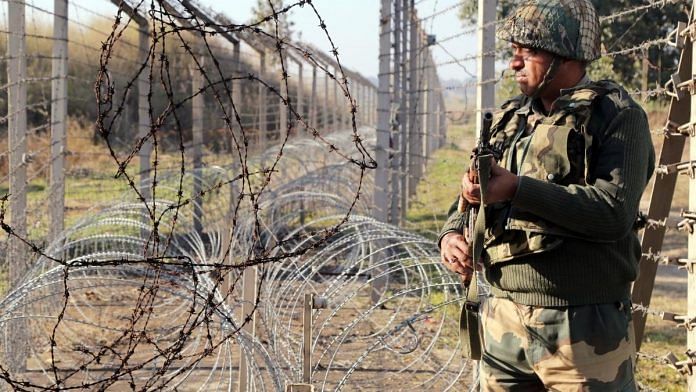 A BSF Jawan stands guard at border | Representational image | ANI