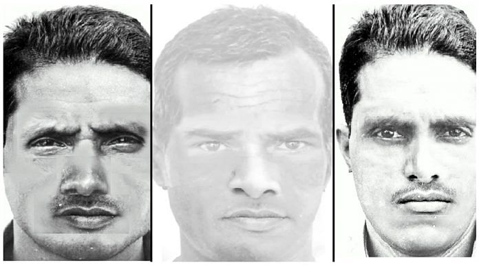 The Hapur police have released three sketches of the accused rapist, who is absconding | By special arrangement