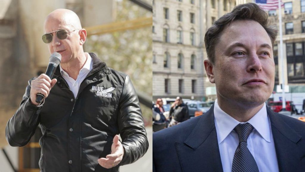 Jeff Bezos and Elon Musk | ThePrint