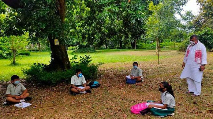 Neighbourhood classes in Tripura | Photo via Twitter