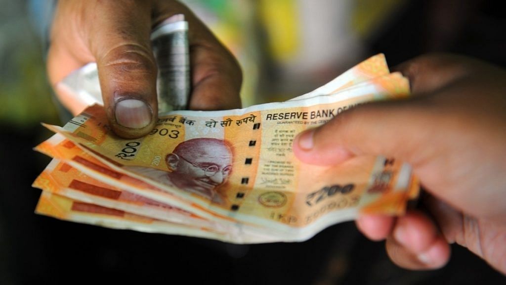 Representational image. Rs 200 currency notes. | Photo: Suraj Singh Bisht/ThePrint