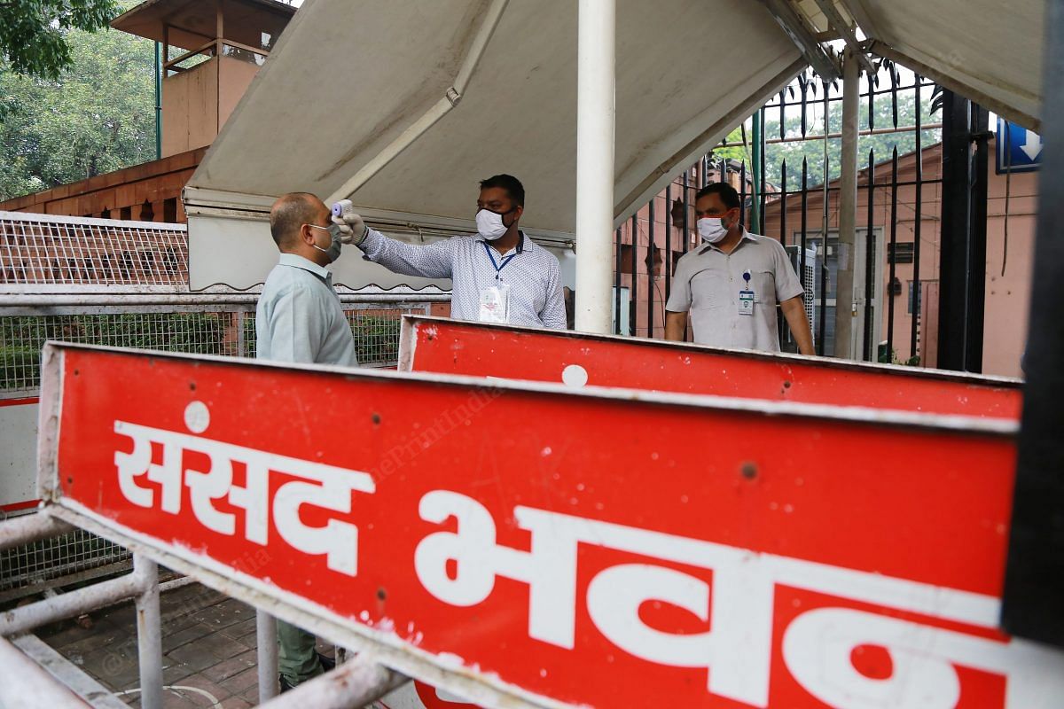 The Parliament session started from Monday for 18 days | Photo: Manisha Mondal | ThePrint