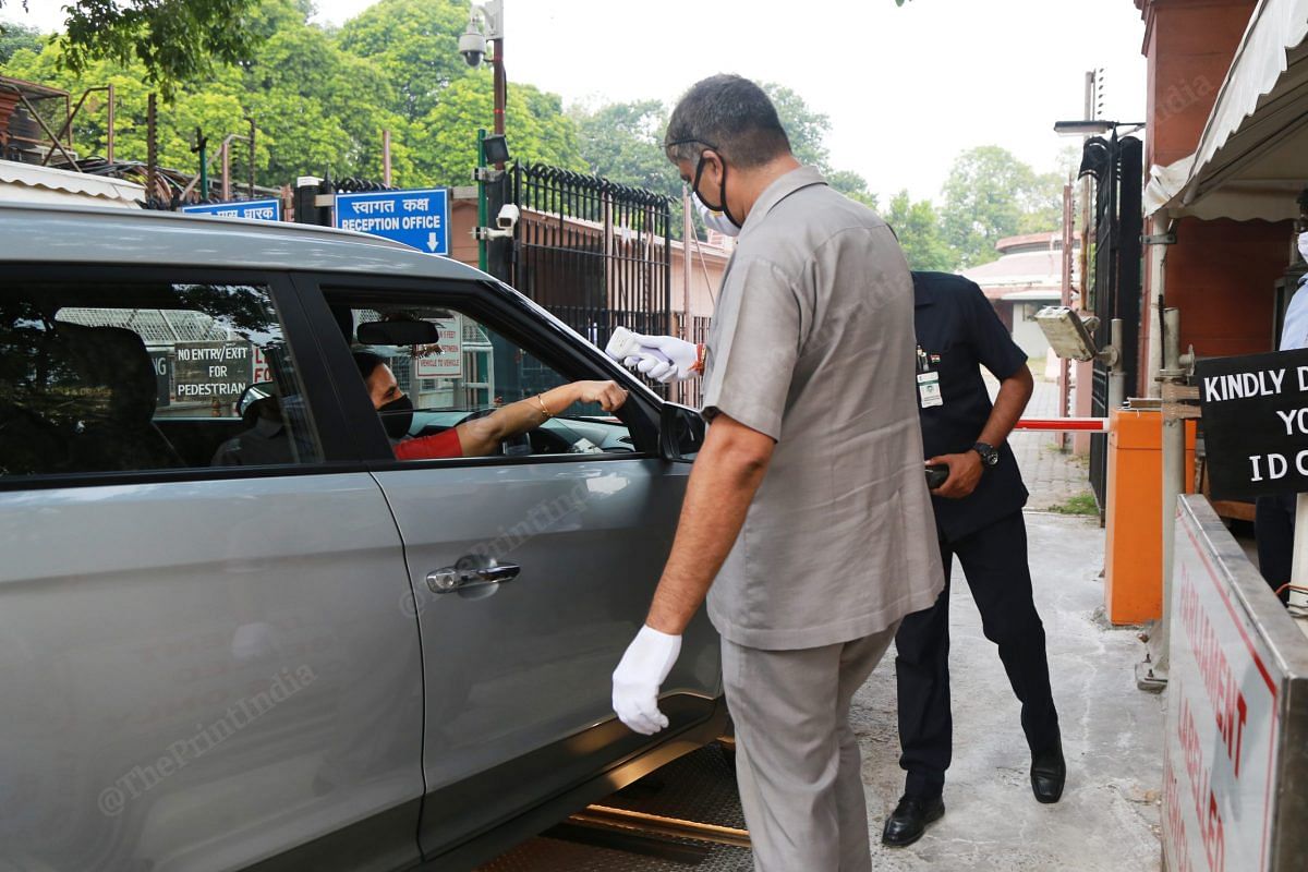 At each gate there are thermal scanners | Photo: Manisha Mondal | ThePrint