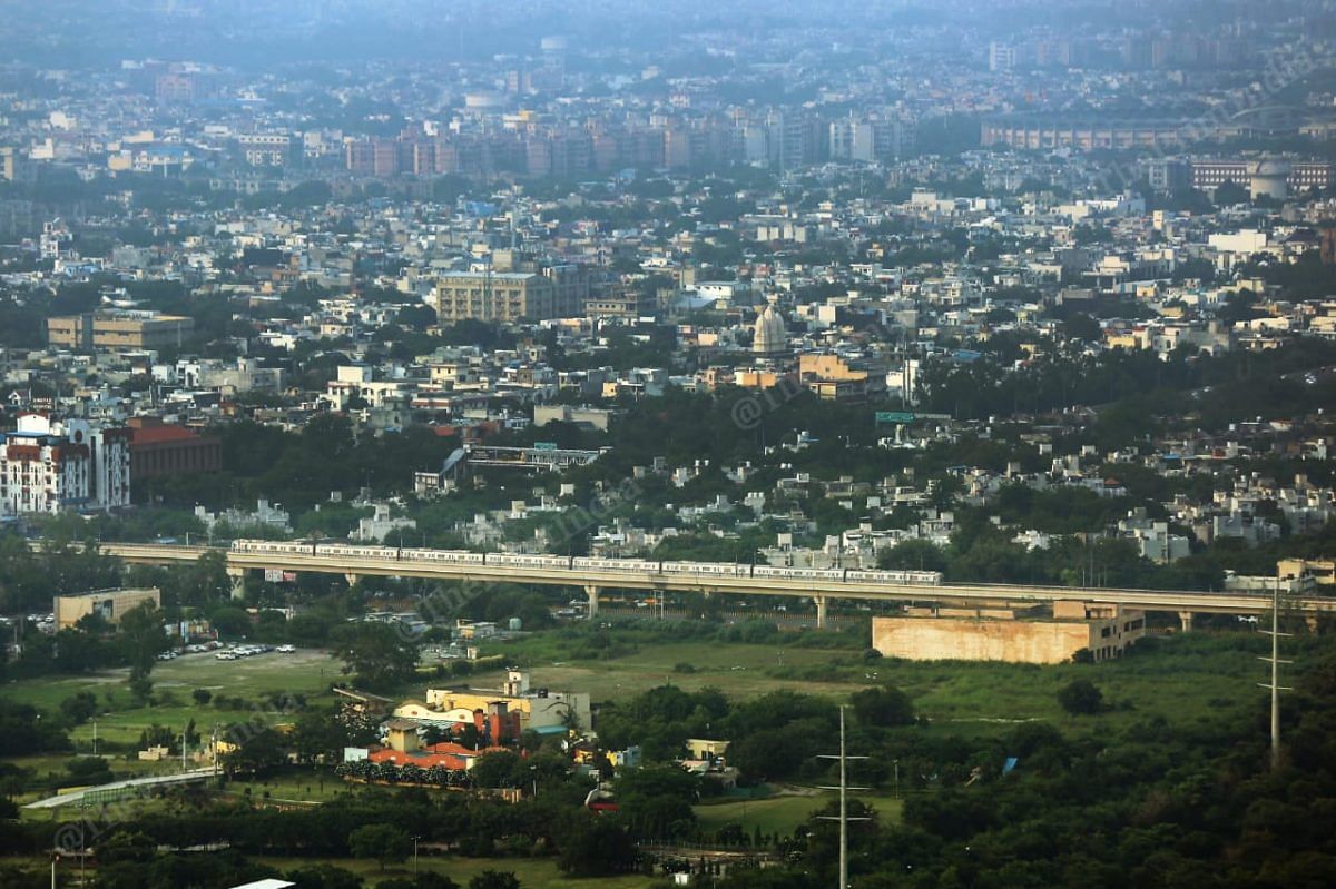 Blue line Noida Sector 18 | Photo: Suraj Singh Bisht | ThePrint