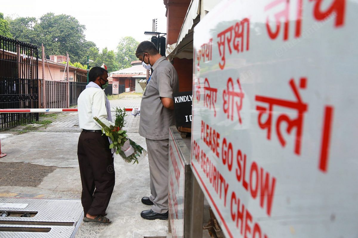 Except a few news agencies not media is allowed inside | Photo: Manisha Mondal | ThePrint