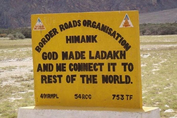 The Border Roads Organisation will be constructing the new roads connecting Pooh in Himachal to Chumar in Ladakh, and Harsil in Uttarakhand to Karcham in Himachal. It has also stepped up work on an alternate route to Daulat Beg Oldie | Photo: Commons