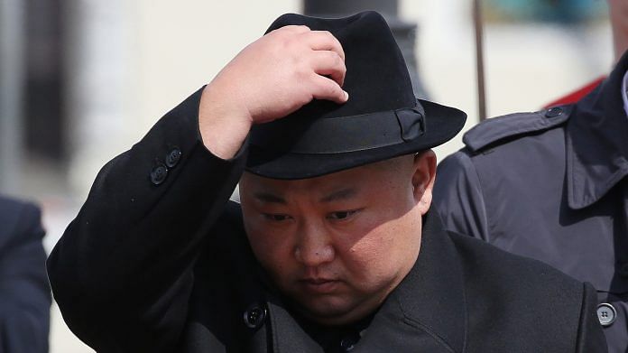 File photo of Kim Jong Un in Vladivostok, Russiaon 26 April 2019