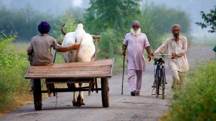 Farmers head out to their field early in the morning | Praveen Jain | ThePrint
