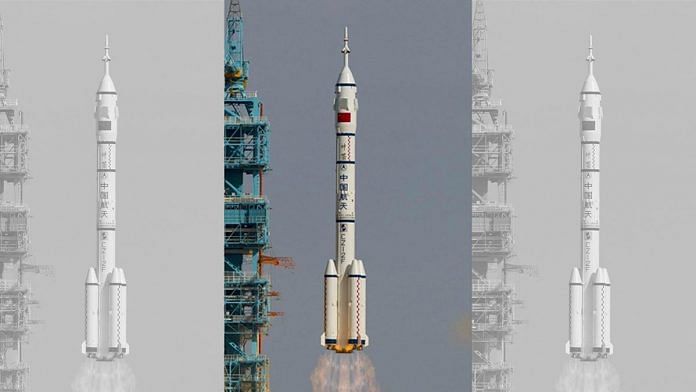 China's resuable spacecraft aboard a Long March-2F carrier rocket | @ChinaMissionVie | Twitter
