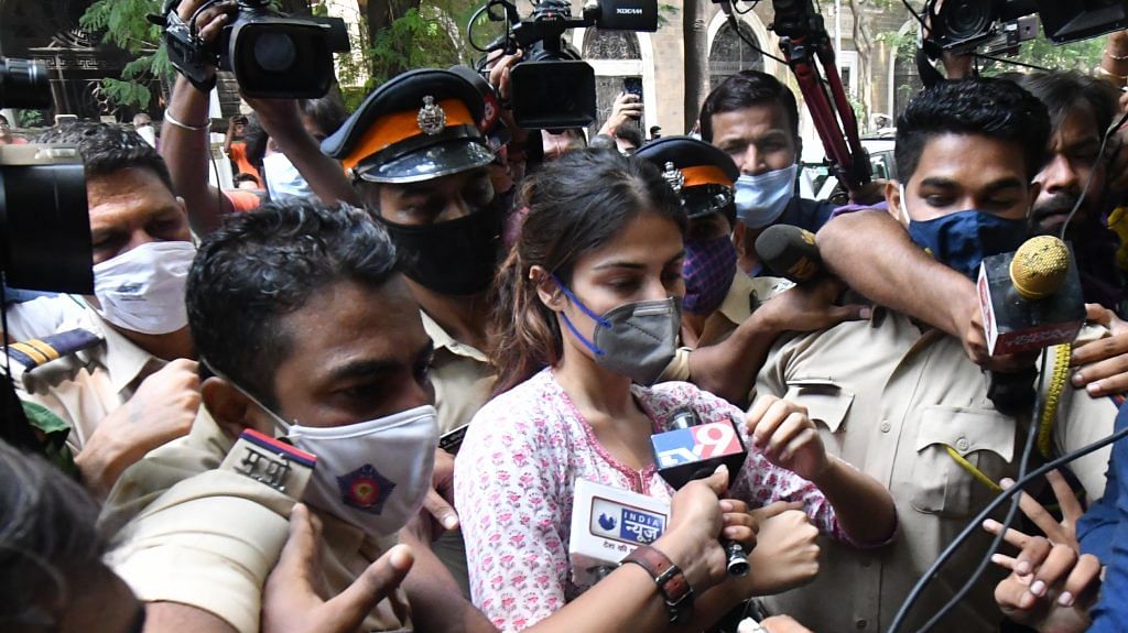 Actor Rhea Chakraborty outside Narcotics Control Bureau in Mumbai | By special arrangement | ThePrint