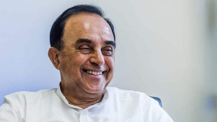 File photo of Subramanian Swamy | Bloomberg