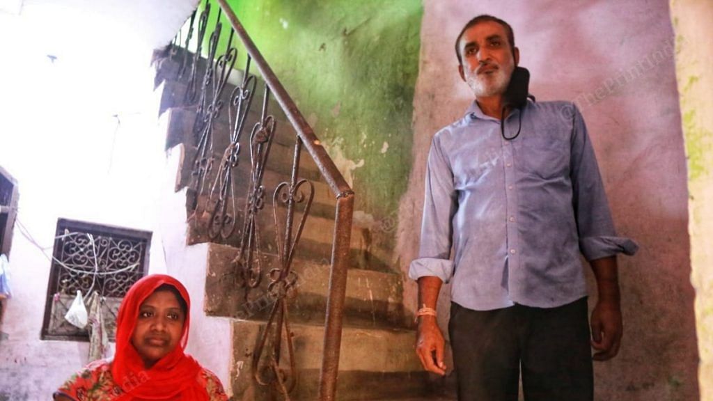 Vineet's parents Rukma Devi and Arun Shukla at their home in Ghaziabad | Photo: Manisha Mondal | ThePrint