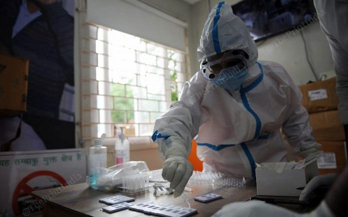 Testing at a Mohalla clinic in New Delhi (representational image) | Photo: Suraj Singh Bisht | ThePrint