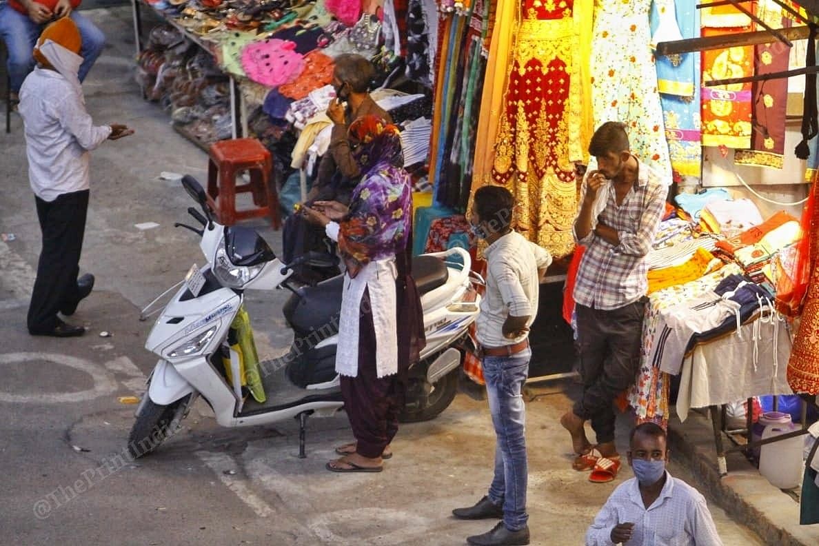 At a market in Ludhiana, which has been the worst affected district in Punjab | Photo: Pravin Jain | ThePrint 