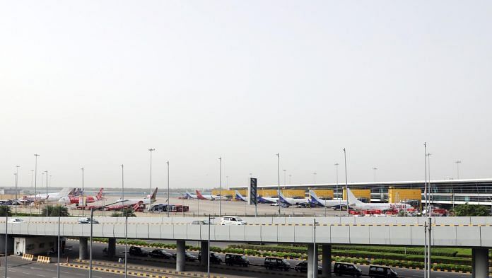 File photo of aircraft at Indira Gandhi International Airport in New Delhi | Photo: T. Narayan | Bloomberg
