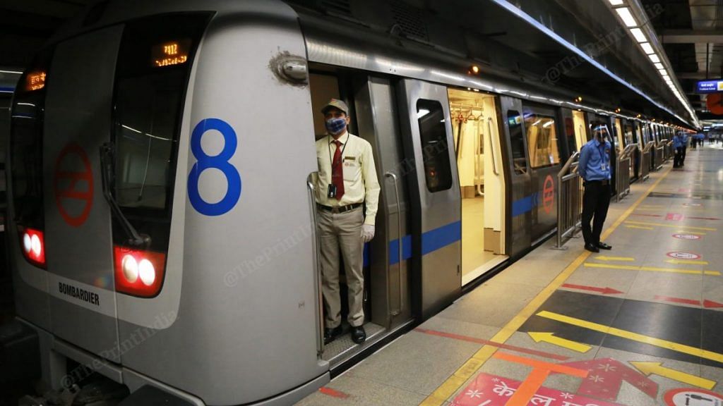 The yellow line will be the first one to resume in Delhi metro | Photo: Manisha Mondal | ThePrint