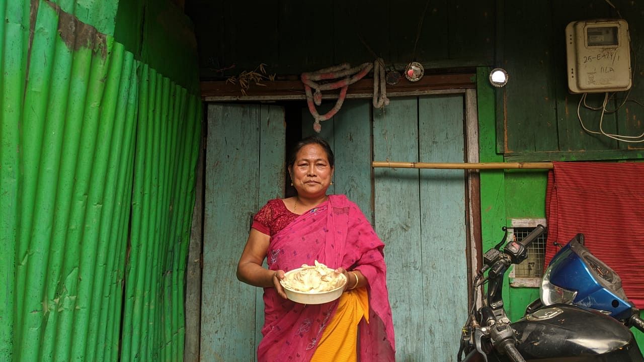 Akoijam Pratima, 52, became a seller at the market after her husband died of a stroke seven years ago | Yimkumla Longkumer | ThePrint